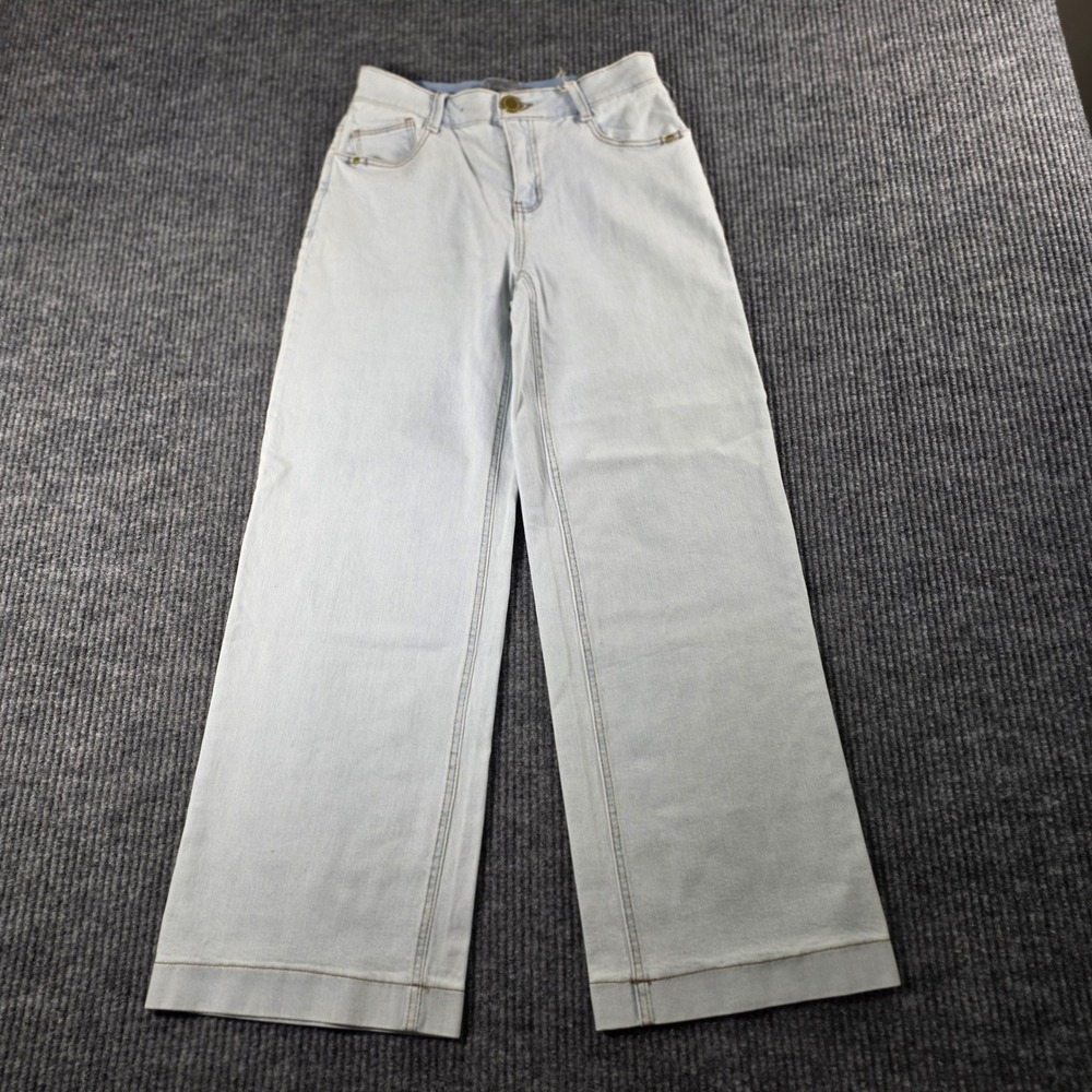 Wit & Wisdom Sam Ab'solution High Rise Wide Leg Jeans Powder Blue 0P LP26523DJZ